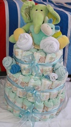 Nappy Cakes & Gifts- great for baby shower gifts.  